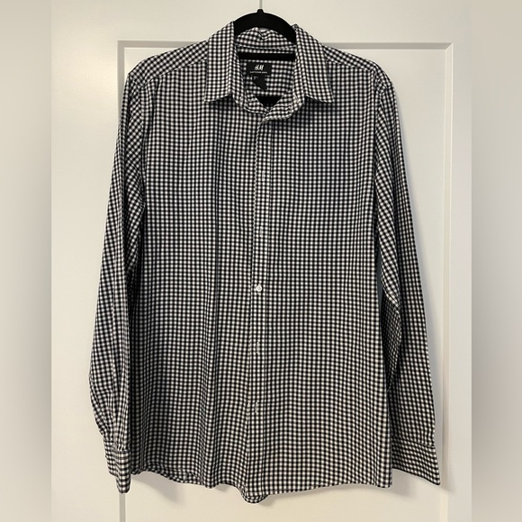 H&M Slim Fit Dress Shirt Size large - Picture 1 of 3